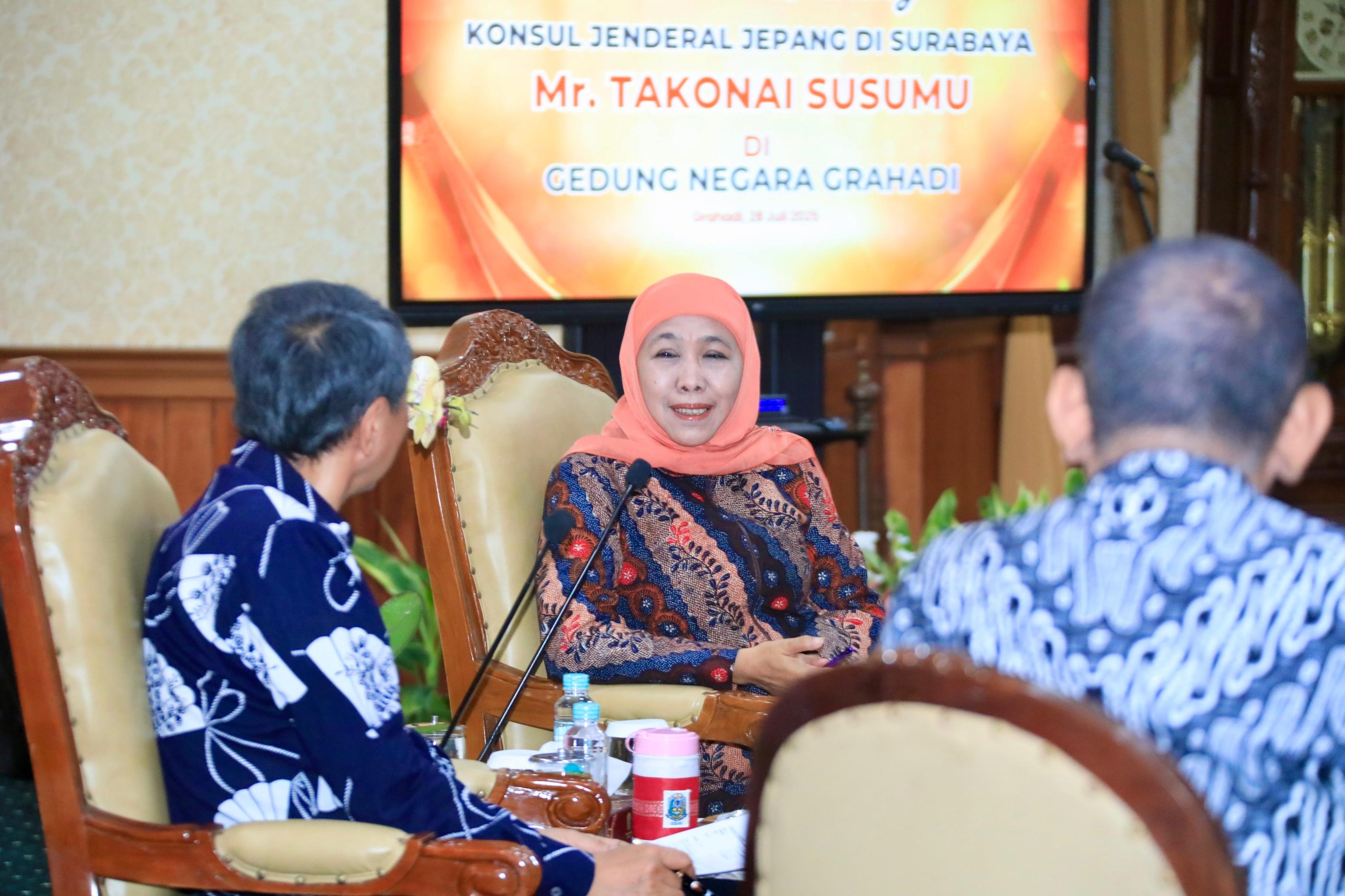 Pererat Kerjasama, Gubernur Khofifah dan Konjen Jepang Sepakat Perkuat Peningkatan SDM dan Skill dalam Penanggulangan Bencana