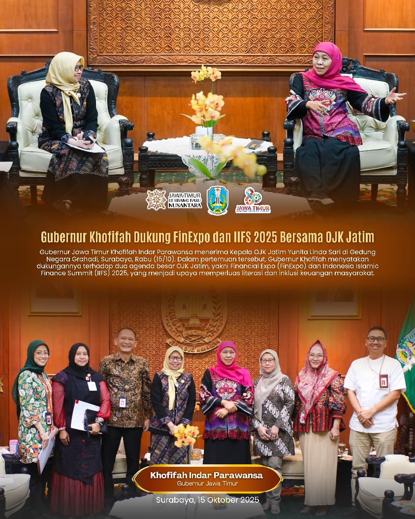 Gubernur Khofifah Ajak Masyarakat Tingkatkan Literasi dan Inklusi Keuangan Lewat FinExpo dan IIFS 2025
