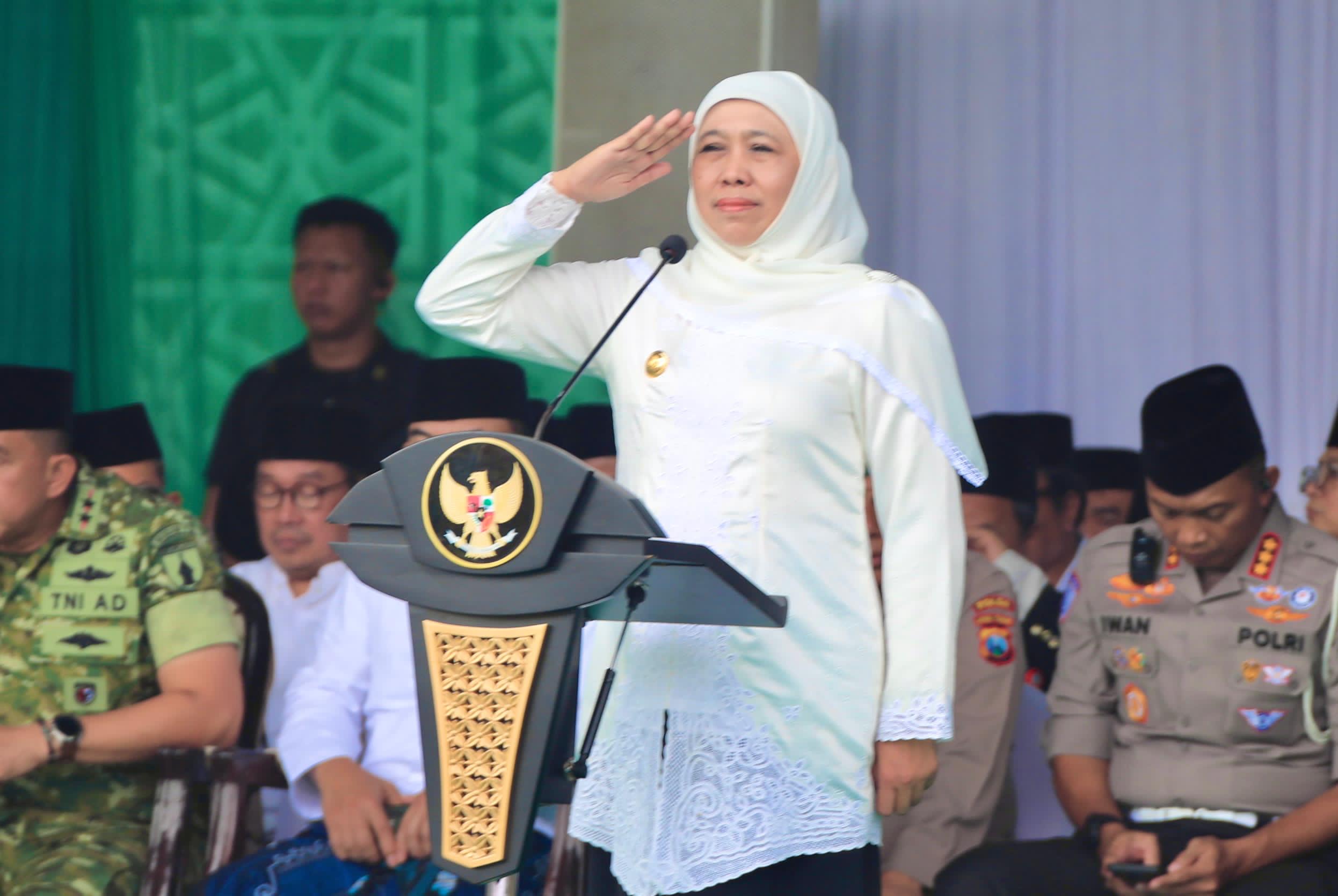Gubernur Khofifah: Semangat Santri Adalah Cermin Keikhlasan, Kesederhanaan, dan Cinta Tanah Air