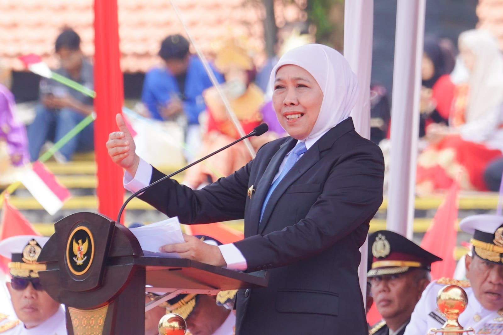 Gubernur Khofifah Sebut Pemuda Jatim Garda Terdepan Menjaga NKRI dan Menyongsong Indonesia Maju