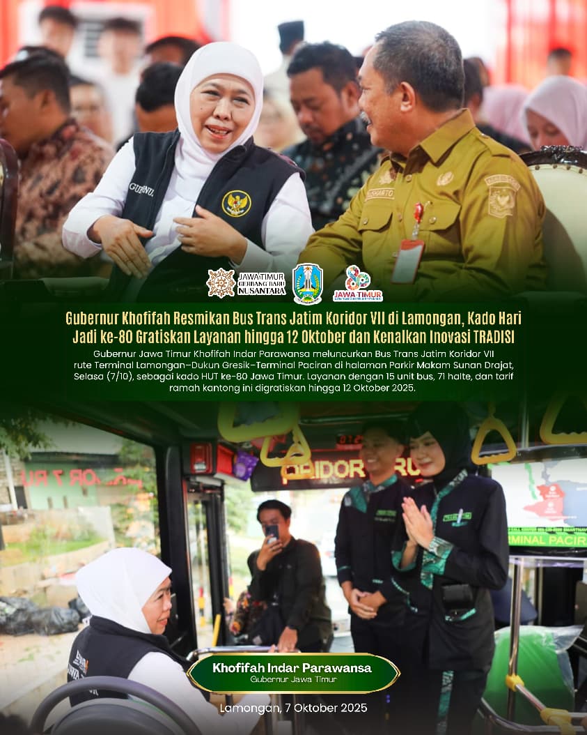 Gubernur Khofifah Luncurkan TRADISI, Layanan Ekspedisi Inovatif Trans Jatim untuk Barang Ringan