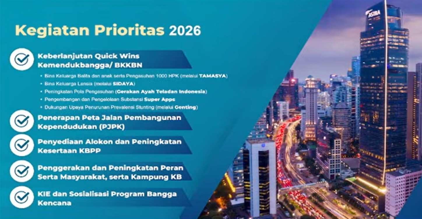 Program Kependudukan 2026 Dorong SDM Unggul dan Pembangunan Merata