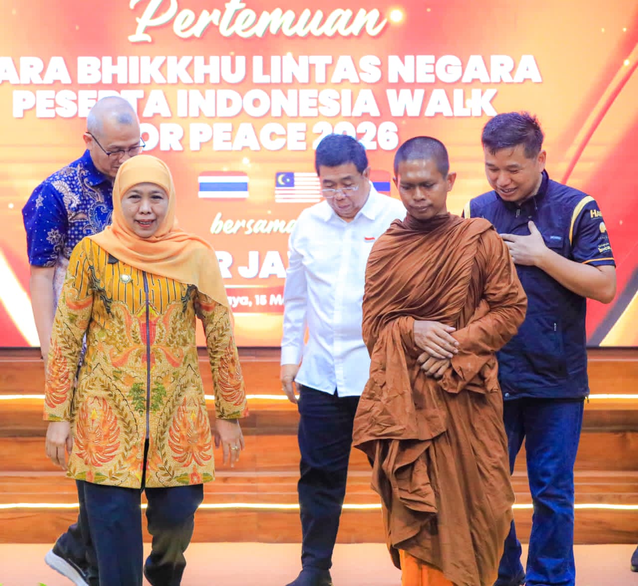 Gubernur Khofifah Ajak Dunia Suarakan Perdamaian Melalui Indonesia Walk for Peace 2026