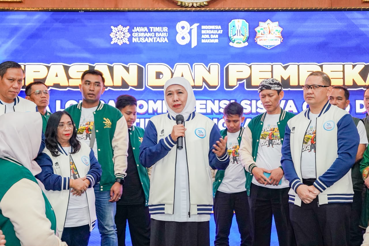 Dari LKS Nasional Hingga Shanghai, Gubernur Khofifah Lepas Kontingen Vokasi Jatim Bermental Juara Dunia